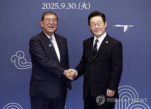 李대통령 "셔틀외교의 진수"…이시바 "부산, 조선통신사 출발한 곳"(종합)_정지서