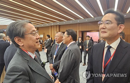 도쿄 '한미일 경제대화' 참석한 재계 총수들