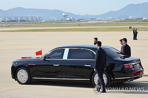시진핑 중국 국가주석 전용 의전차량 '훙치'