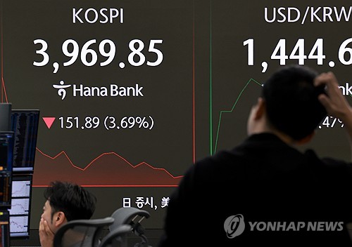 파랗게 질린 韓금융시장…주식·원화·채권 '트리플 급락'_정선영