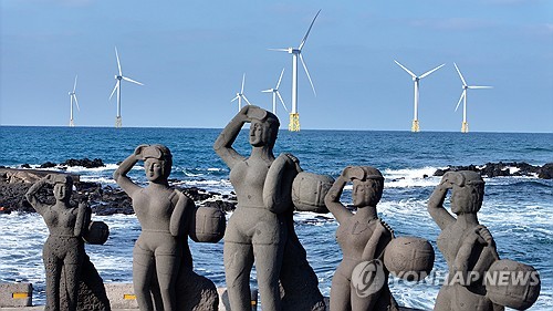 국내 최대 제주한림해상풍력 준공