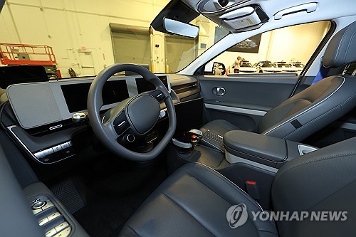 현대차가 모셔널과 함께 개발한 아이오닉 5 기반 로보택시 