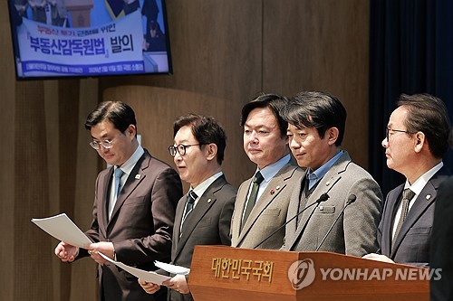 여야, 부동산감독원 공방…"무엇이 두렵나"·"초법적 사찰 기구"_황남경