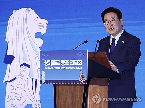 李대통령, 동포들 만나 "귀국해도 집 때문에 고민 않도록 하겠다"_정지서