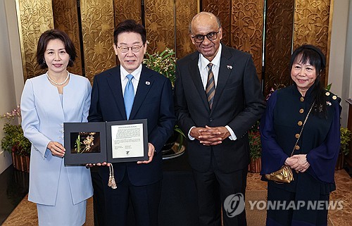 이재명 대통령, 싱가포르 방문 난초명명식