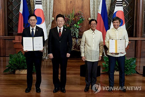 한-필리핀, 디지털·방산 등 MOU 10건 체결…현대重 등 민간도 참여(종합)_정지서