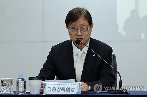 인사말하는 이찬진 금감원장