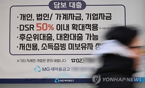 금융당국 '새마을금고 옥죄기' 속도…"연내 가계대출 1.6조 줄여야"_정원