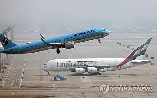 인천국제공항 활주로 모습