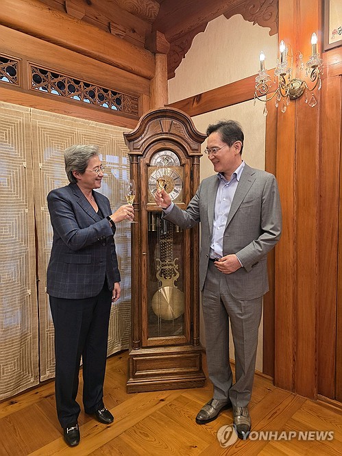 이재용 삼성전자 회장과 리사 수 AMD CEO 만찬 회동