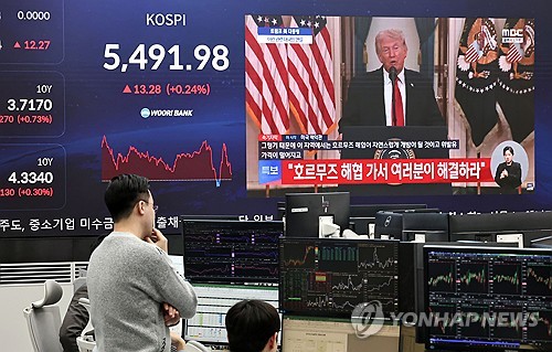 코스피, 트럼프 연설에 롤러코스터 연출…장중 낙폭 142포인트 확대_전병훈
