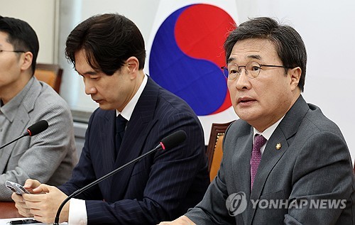 김대식 당 대표 특보단장, 장동혁 방미 일정 관련 기자회견