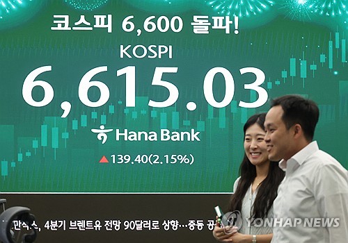 벌써 7천피가 보인다…코스피, 사상 첫 6600선 마감_신민경