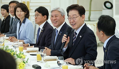 李대통령, 비교섭단체 의원 만나 "외교·안보 문제서 공적 입장 가지길"_정지서
