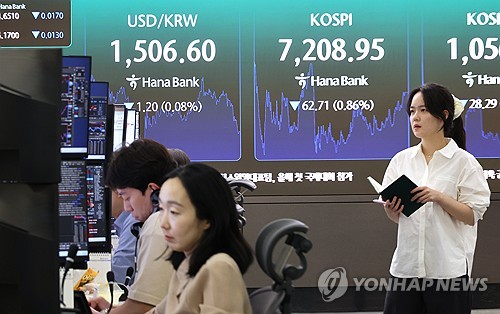 [증시-마감] 코스피, 삼성전자 파업예고·외인 매도에 7,200선 턱걸이_이규선