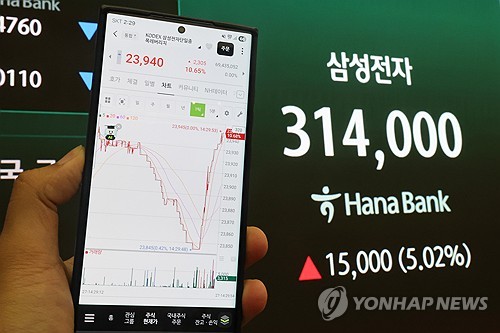 삼성전자 단일종목 레버리지 ETF 화면.