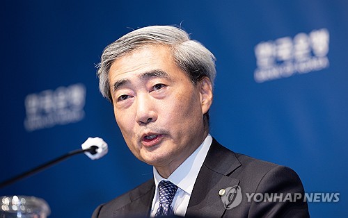 (서울=연합뉴스) 신현송 한국은행 총재가 28일 서울 중구 한국은행 본관에서 열린 통화정책방향 기자간담회에서 발언하고 있다. 2026.5.28 [사진공동취재단] photo@yna.co.kr