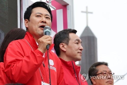 논산 찾아 지지 호소하는 장동혁 상임선대위원장