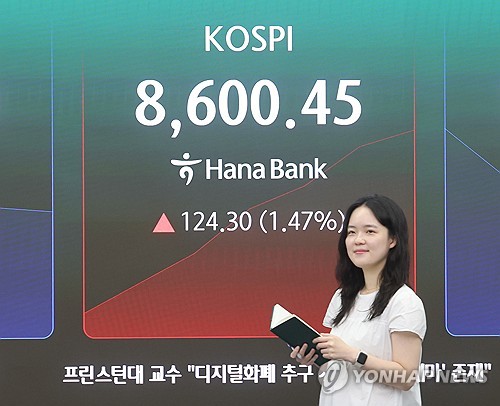 코스피 장중 8,600선도 돌파