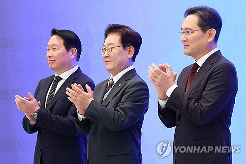 이재명 대통령과 이재용ㆍ최태원 회장