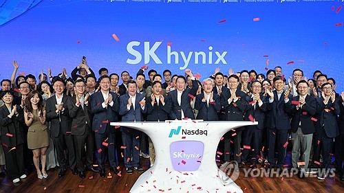 SK하이닉스, 뉴욕 나스닥 마켓사이트에서 열린 오프닝벨 행사