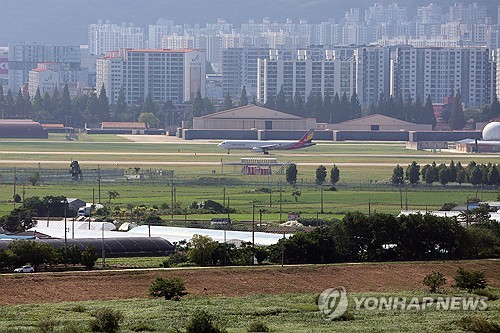 반도체 클러스터가 들어서는 전남광주 군 공항 일원