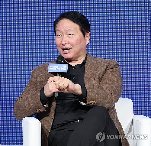 발언하는 최태원 대한상의 회장