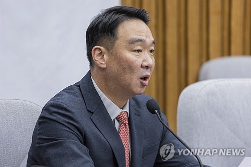 선관위 투표율 허위입력 관련 발언하는 정희용 사무총장
