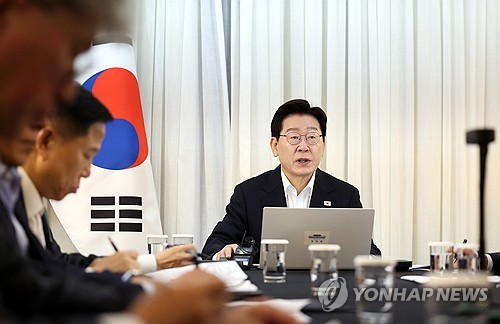 이재명 대통령, 브라질에서 대수보 주재