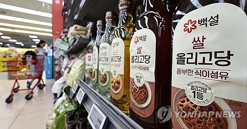 대형마트에 진열된 전분당 제품들