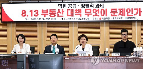 8.13 부동산 대책 토론회, 발언하는 조은희 의원