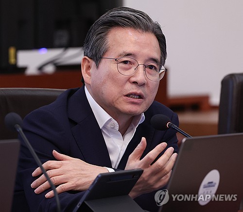 발언하는 김용범 정책실장