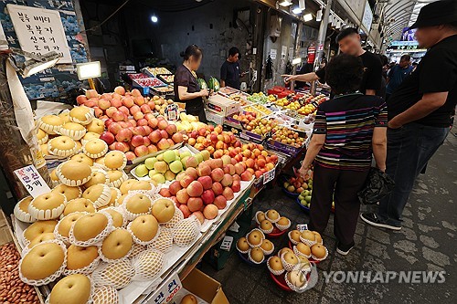 서울 동대문구 한 전통시장 모습
