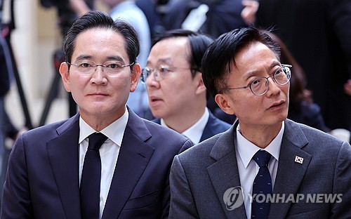 한-프랑스 협약식 참석한 이재용 삼성전자 회장