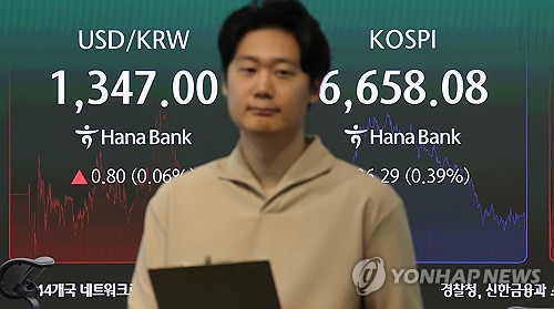 코스피는 하락 출발, 환율은 상승