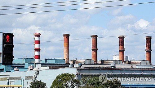 경북 포항시 남구 포항제철소 모습.