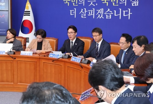 김민석 당 대표, 최고위원회의 발언