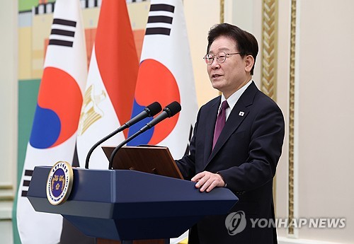 환영사 하는 이재명 대통령