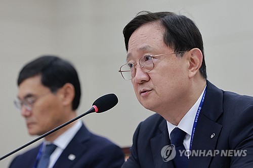 자료 제출 요구에 답하는 이찬진 금감원장