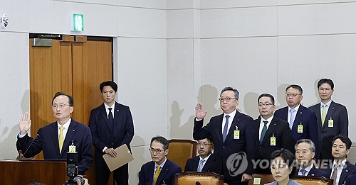 5대 은행장 증인 선서