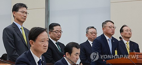 금감원 국감 나온 5대 은행장