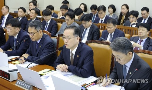 종합 국정감사에서 질의에 답하는 이형일 부총리