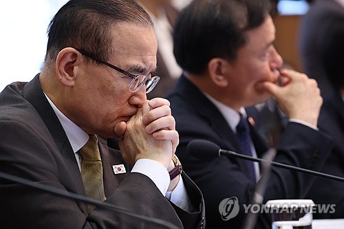 국무회의 참석한 안보실장